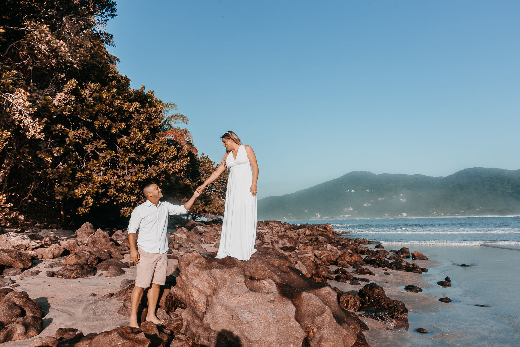 Foto Eugenia & Bruno | Ensaio Praia de São Pedro | Guarulhos - Imagem 0
