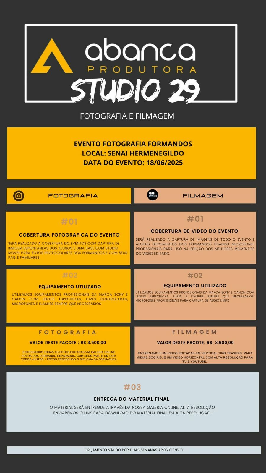 Foto ORÇAMENTO FORMATURA  - Imagem 1